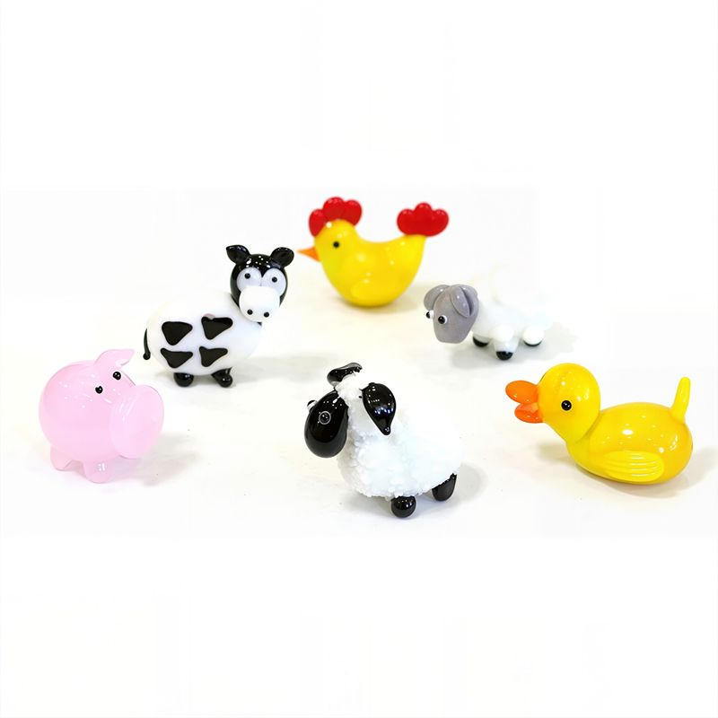 Art Craft Duck - عيد الفصح ديكور صغير الزجاج الحيوان