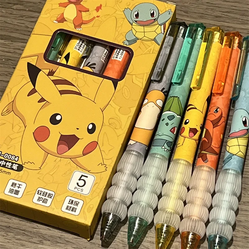 Calligraphy Pen Set - 5 قطع بيكاتشو جل مجموعة أقلام