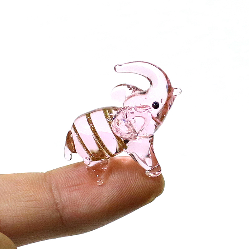 Art Craft Elephant - زخارف الحيوانات الصغيرة Kawaii عملية تمثال