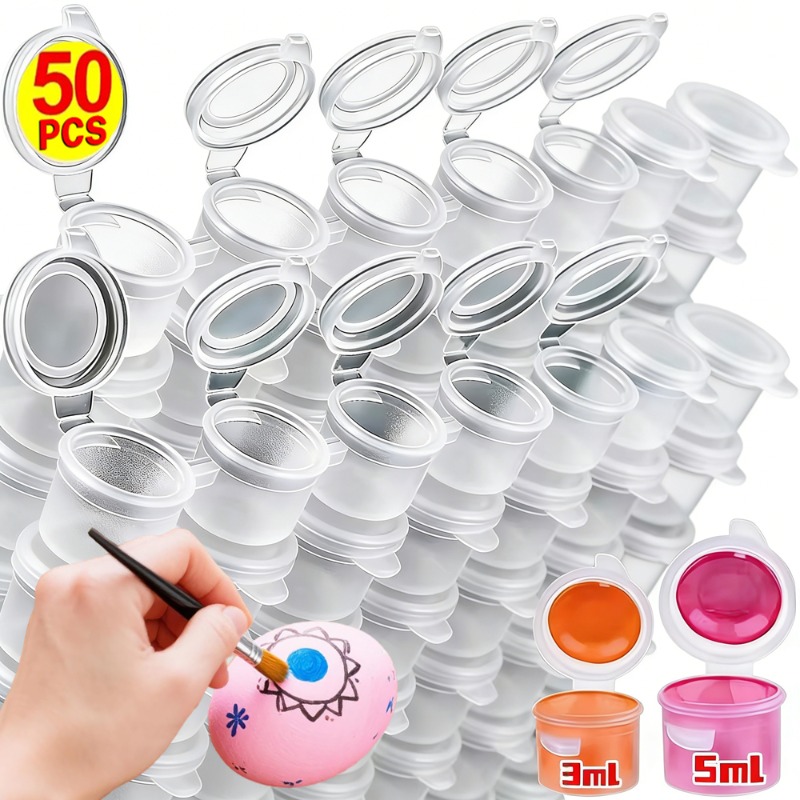 Art And Craft With Paint - 10/30/50 قطعة من أوعية الطلاء الفارغة
