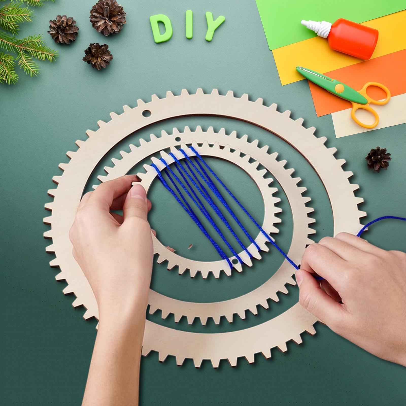 Art Craft Kits For Kids - طقم نول نسيج خشبي للحرف اليدوية،
