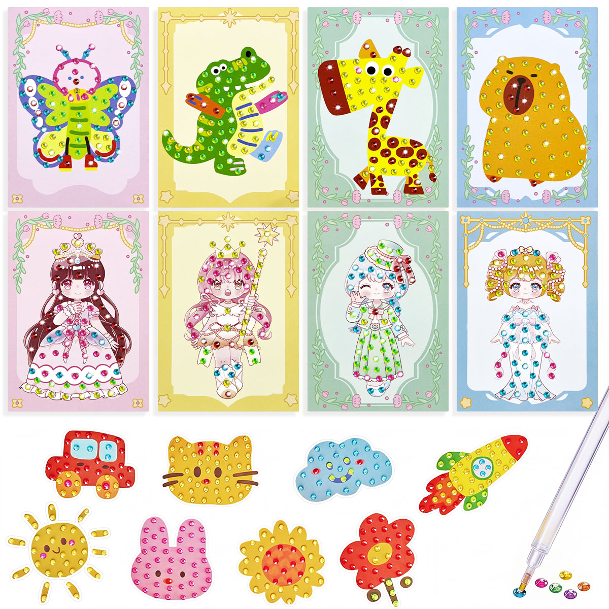 Art And Craft With Paint - مجموعة من 16 قطعة من أدوات