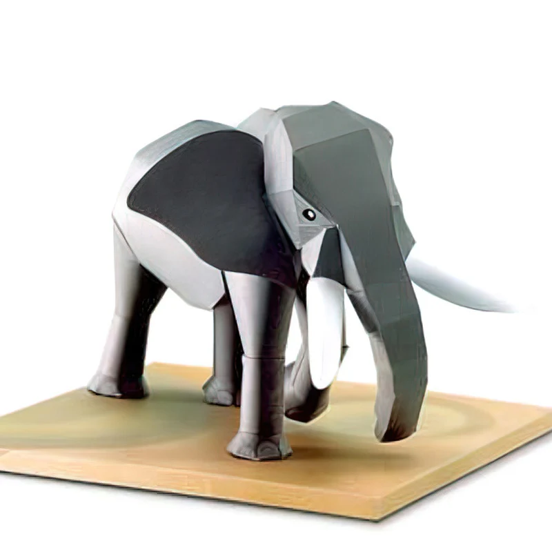 Art Craft Elephant - الفيل الأفريقي اوريغامي الفن البسيطة ثلاثية