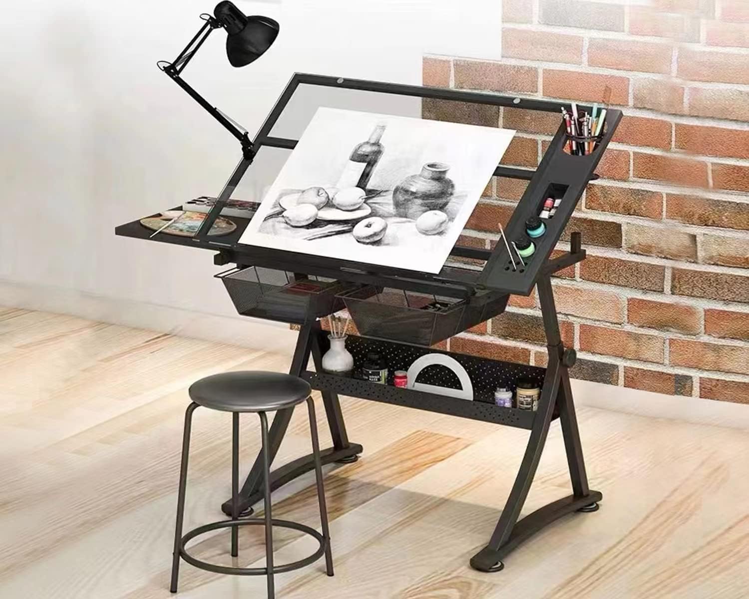 Art And Craft Studio - طاولة رسم زجاجية للرسم الفني -