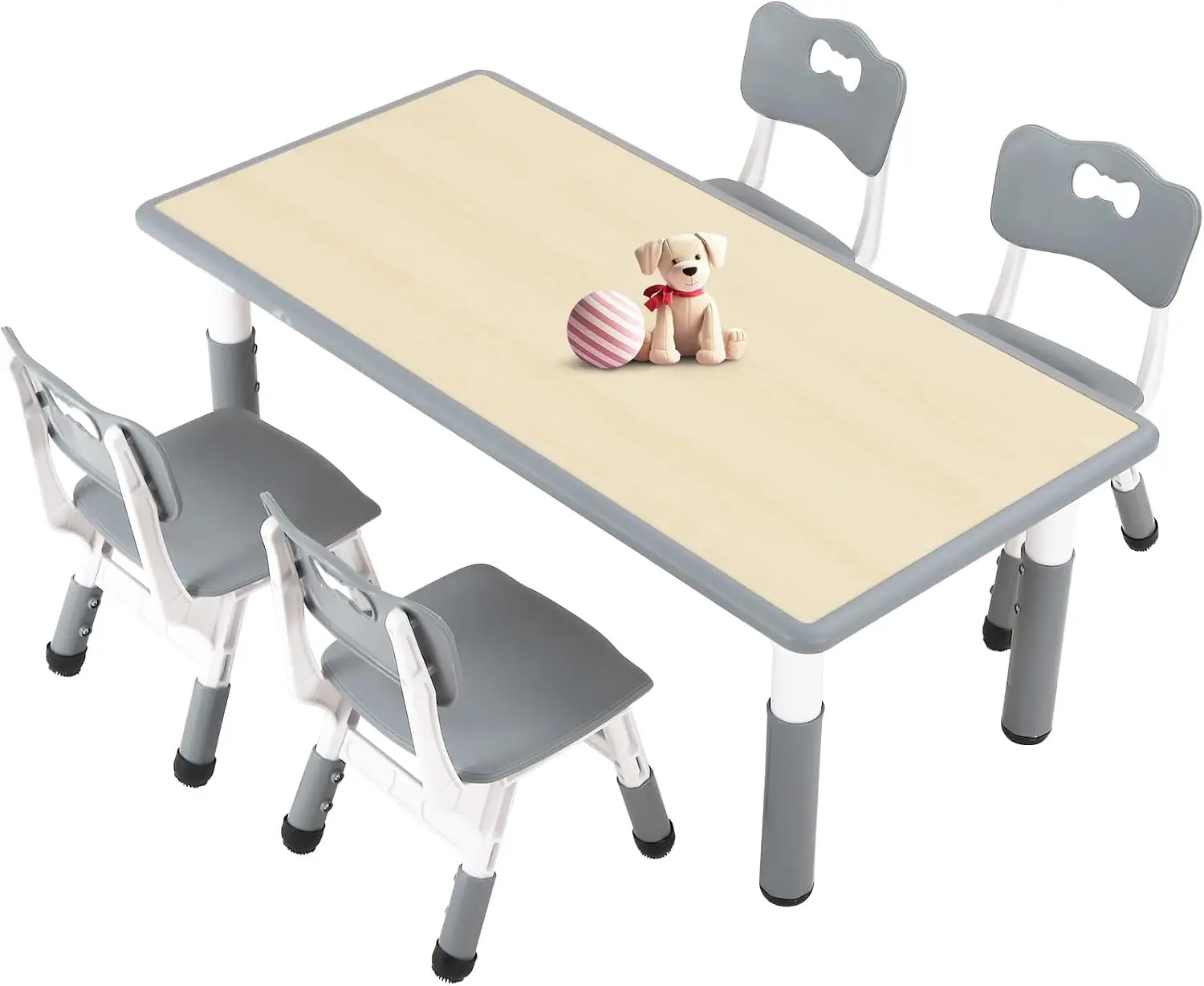 Art Craft Toddler - طاولة أطفال مع 4 كراسي للأعمار