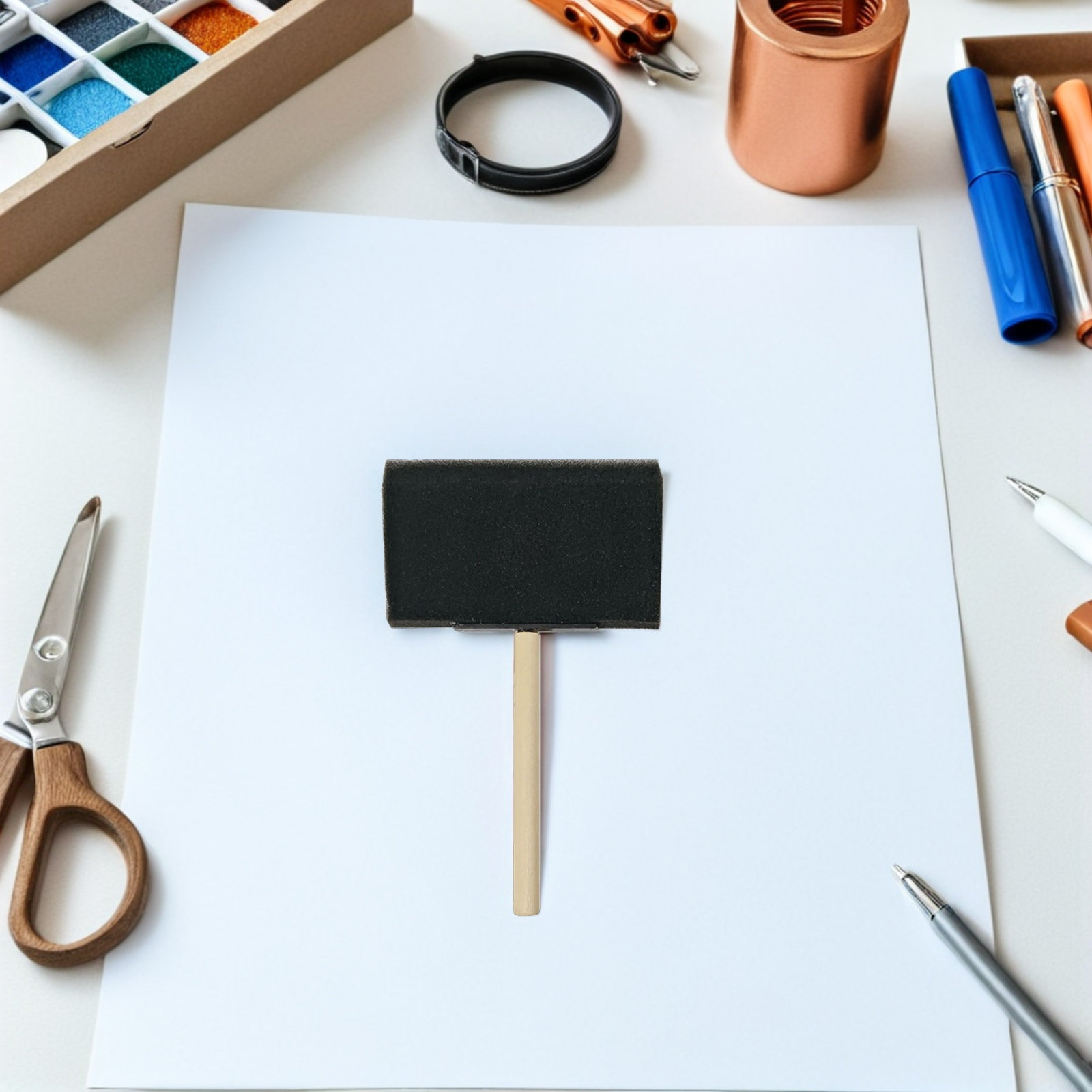 Art And Craft With Paint - 30 قطعة من فرش الرسم الإسفنجية