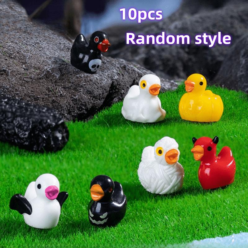 Art Craft Duck - 10 قطع من تماثيل البط المصغرة