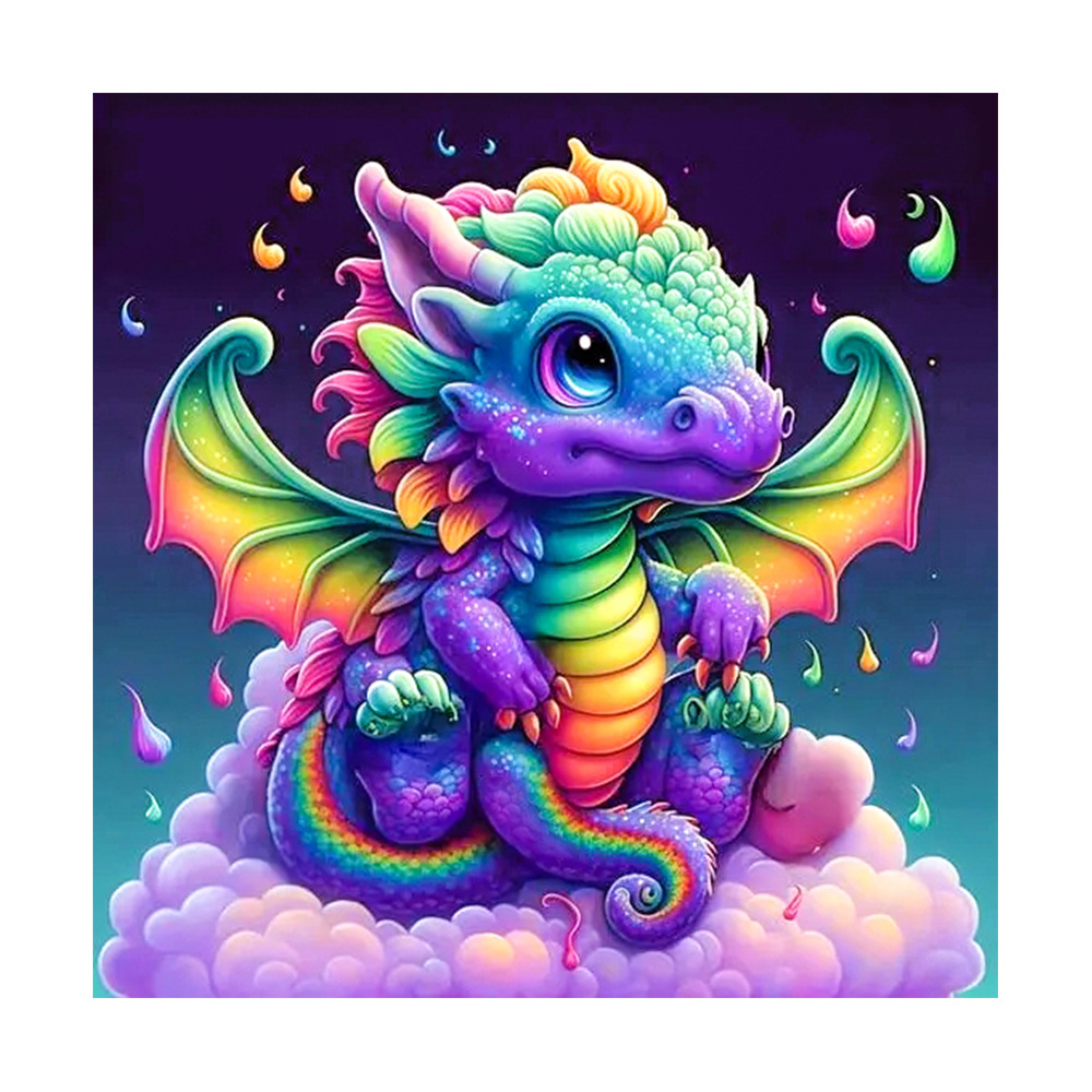 Art Craft Rainbow - طقم رسم بالألماس على شكل تنين