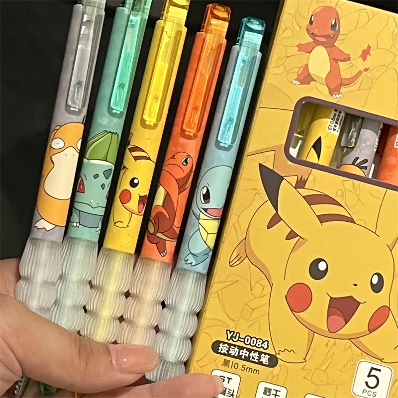 5 قطع بيكاتشو جل مجموعة أقلام  - مراجعة Calligraphy Pen Set وسعره