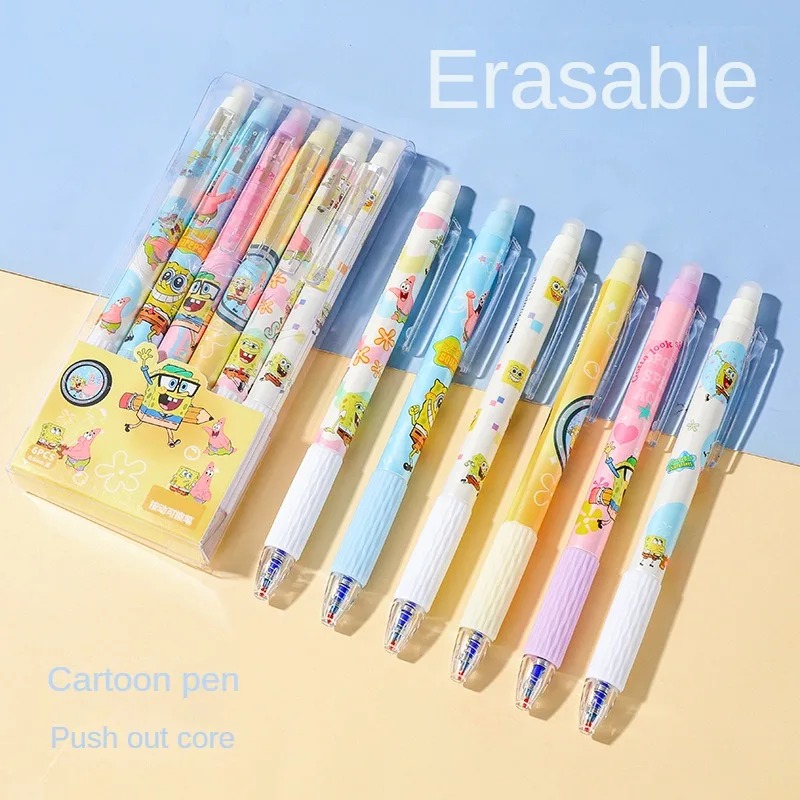 6 قطع/مجموعة أقلام سبونج بوب ك - مراجعة Calligraphy Pen Set وسعره