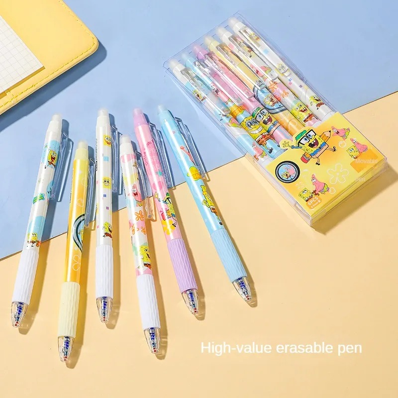 6 قطع/مجموعة أقلام سبونج بوب ك - مراجعة Calligraphy Pen Set وسعره