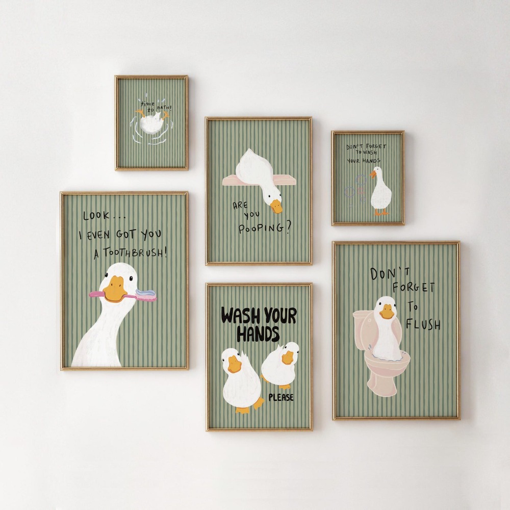 لوحة فنية جدارية للحمام بدون إ - مراجعة Art Craft Duck وسعره