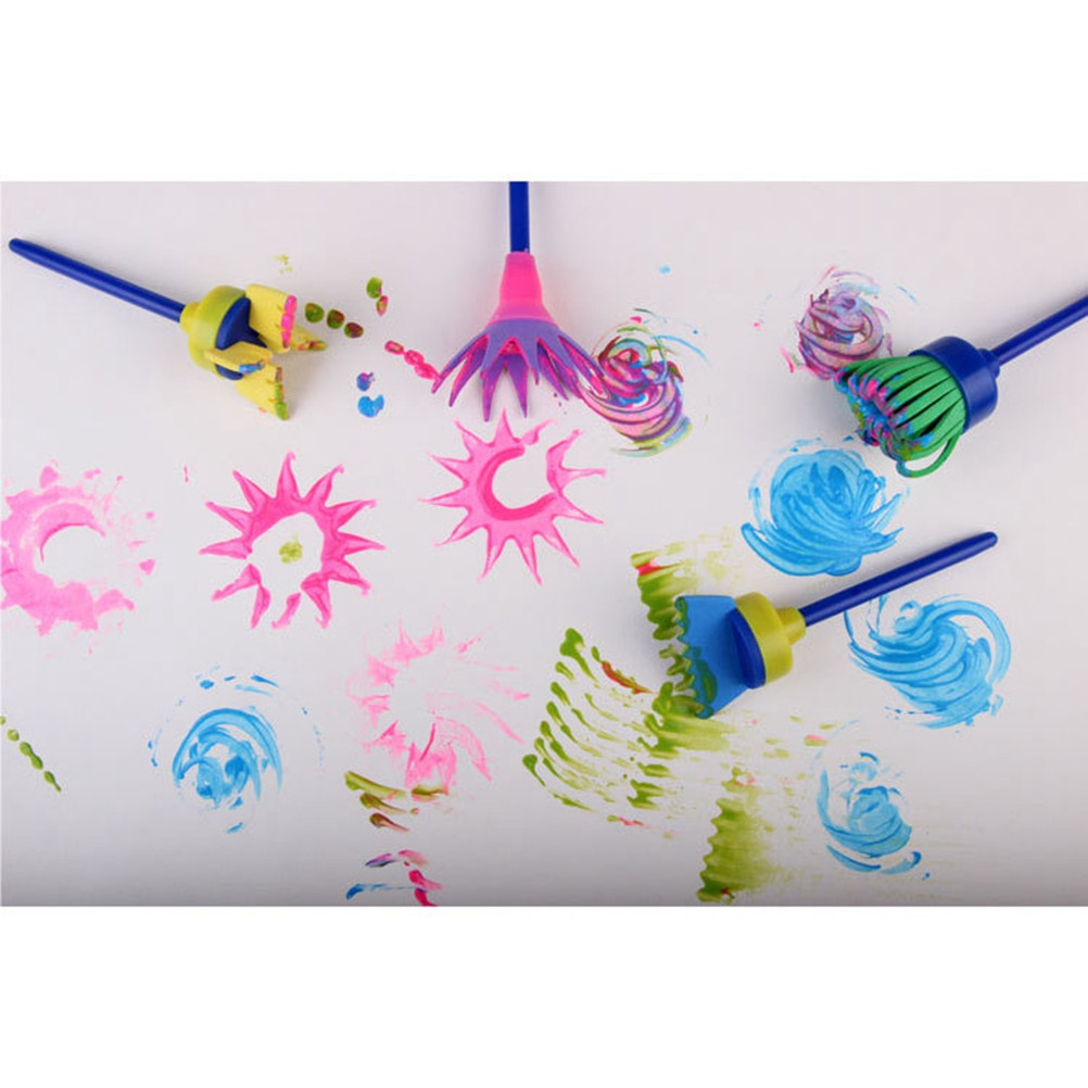4 قطع من أدوات الرسم الإسفنجية - مراجعة Art And Craft With Paint وسعره