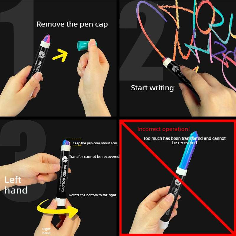 قلم تلوين زيتي مقاوم للماء بأل - مراجعة Art Craft Rainbow وسعره