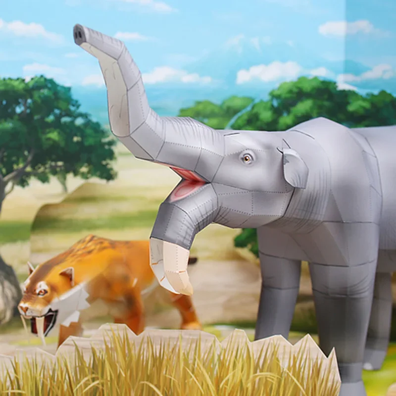 Deinotherium الفيل اوريغامي ال - مراجعة Art Craft Elephant وسعره