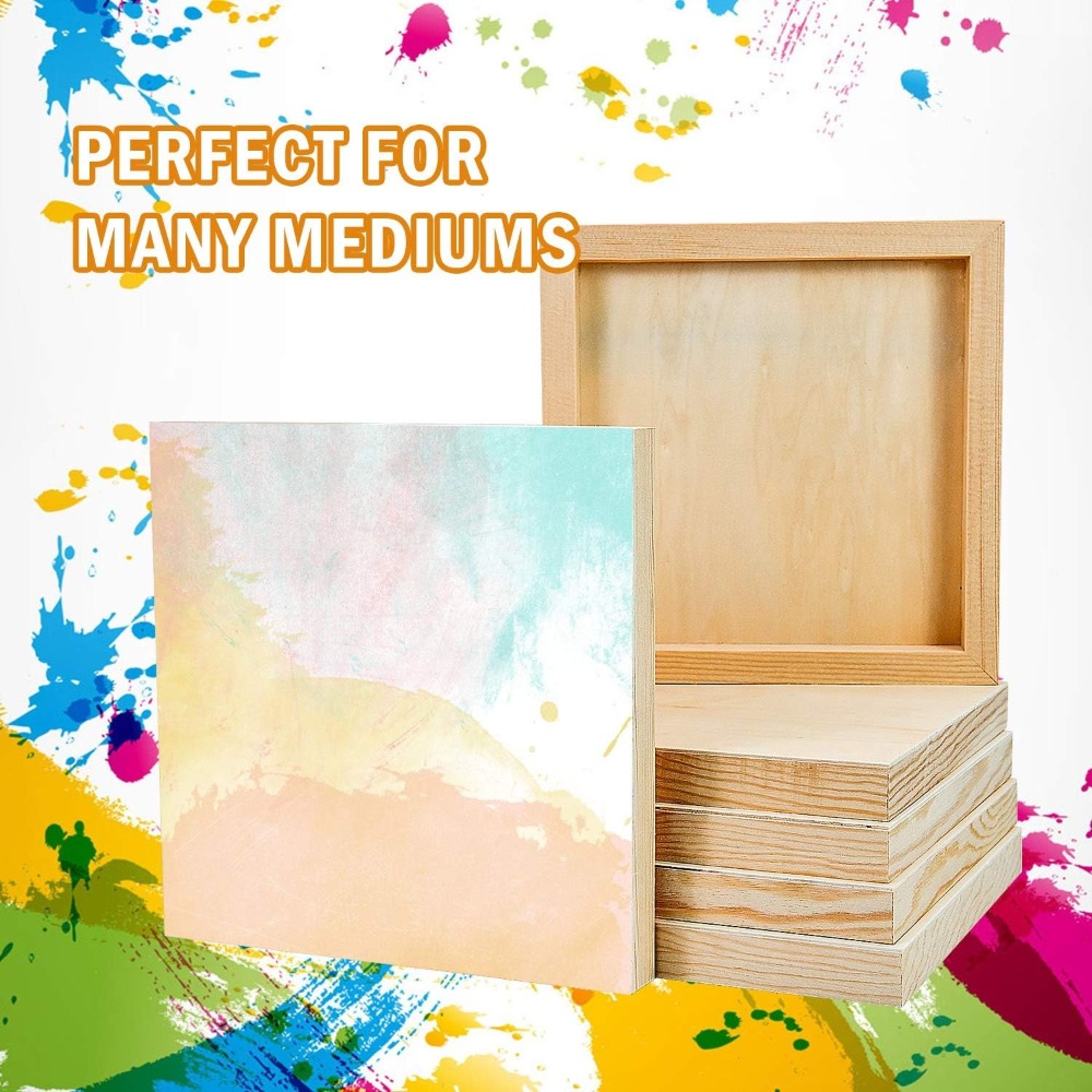 6 قطع ألواح خشبية غير مكتملة ا - مراجعة Art Craft Board وسعره