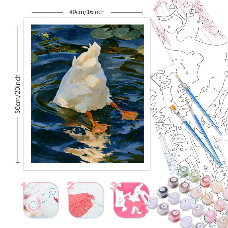 مجموعة الرسم بالأرقام للكبار ا - مراجعة Art Craft Duck وسعره