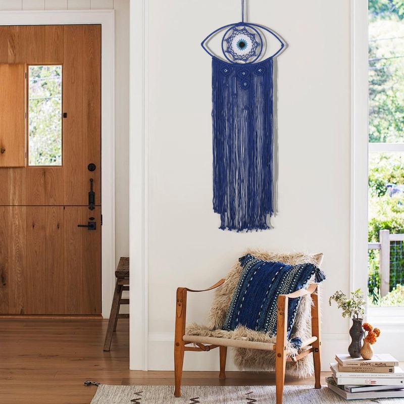 الشمال المنسوجة يدويا عين الشر - مراجعة Art Craft Eyes وسعره