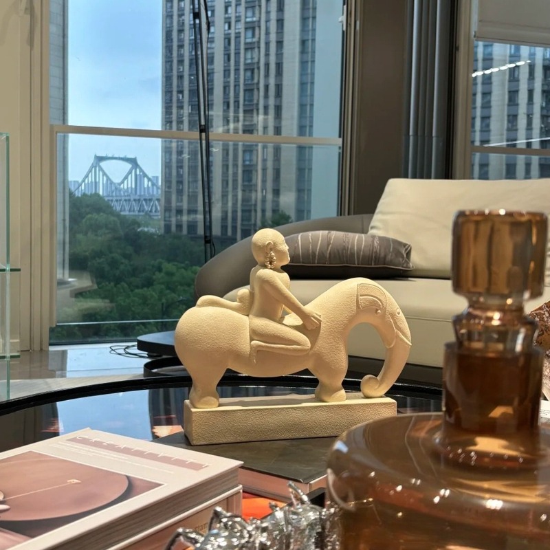 منحوتة فنية تجريدية إبداعية لش - مراجعة Art Craft Elephant وسعره