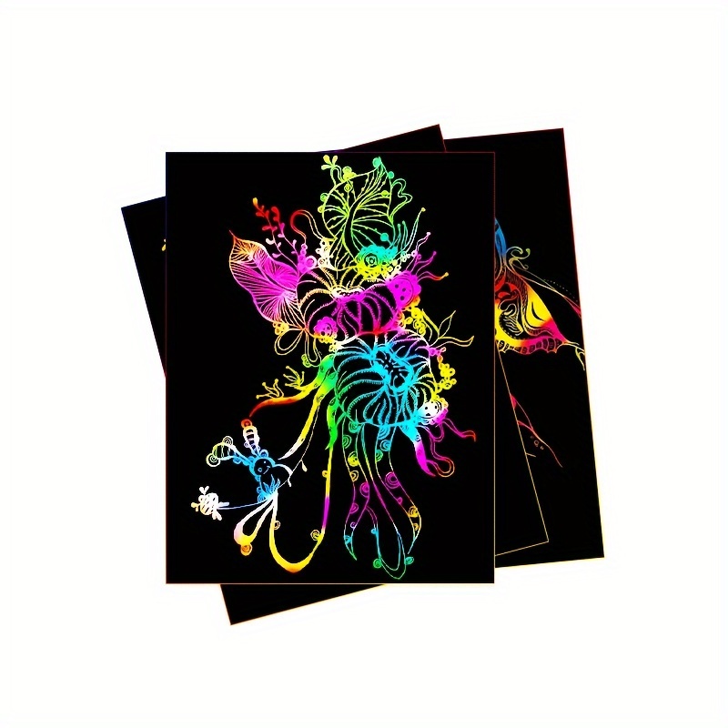 50 قطعة من أوراق الخدش السحرية - مراجعة Art Craft Kits For Kids وسعره