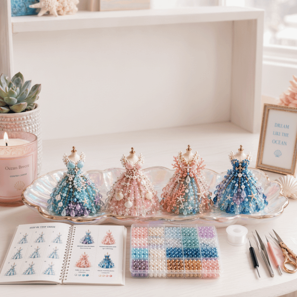 طقم فستان مزين بالخرز الصغير ث - مراجعة Art Craft And Design وسعره