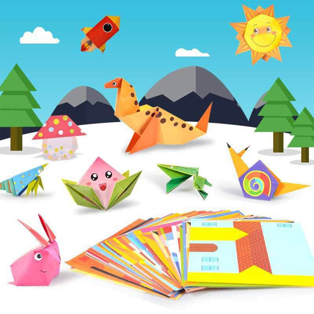 مجموعة أوريجامي 30/108 ورقة، ك - مراجعة Art Craft Rainbow وسعره