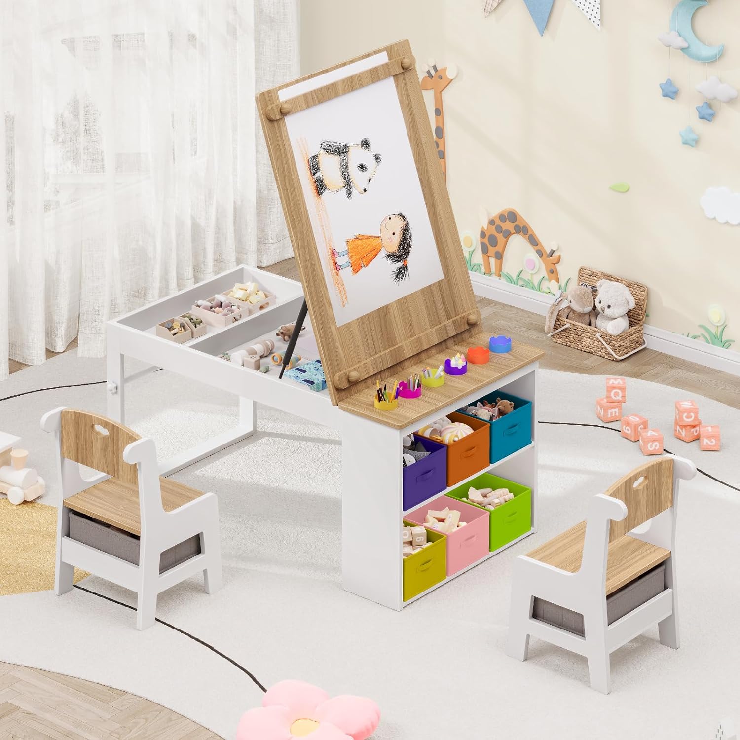 طاولة وكراسي فنية للأطفال، طاو - مراجعة Art Craft Toddler وسعره