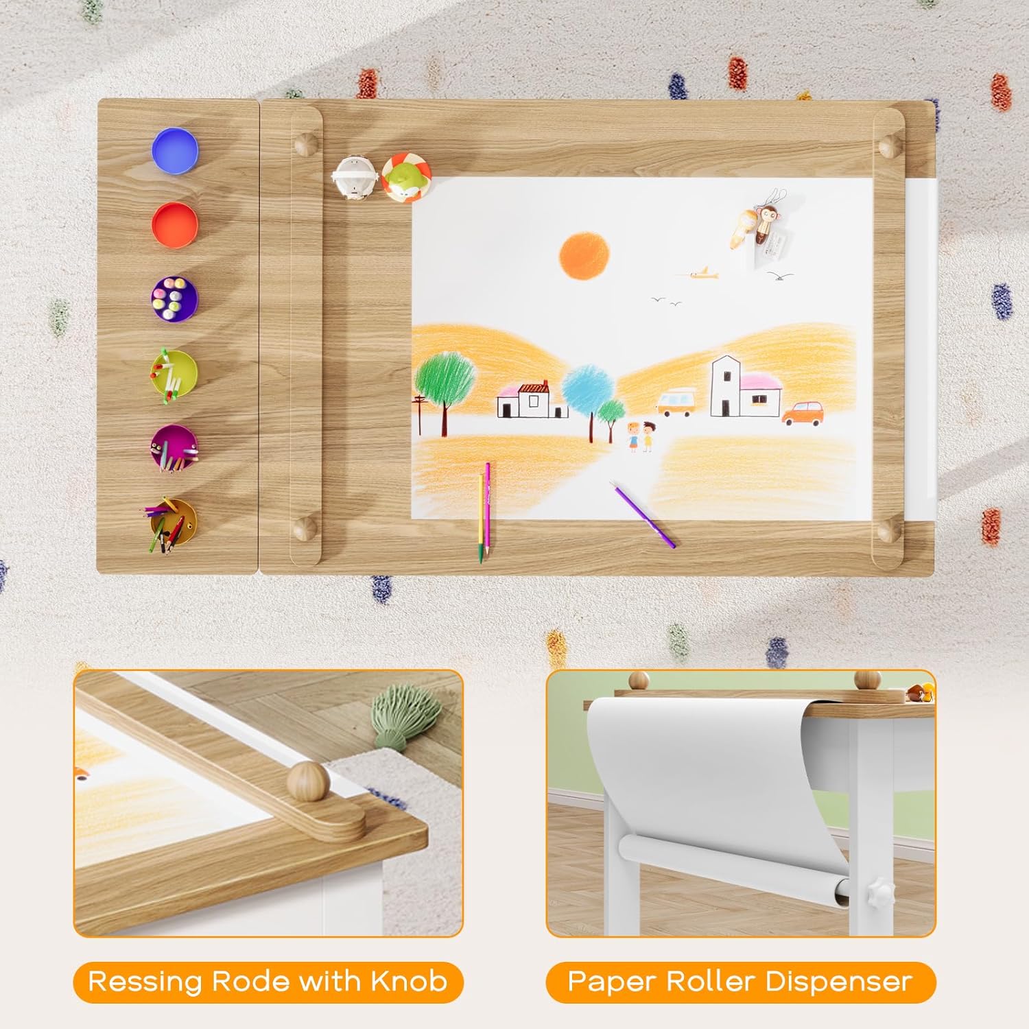 طاولة وكراسي فنية للأطفال، طاو - مراجعة Art Craft Toddler وسعره