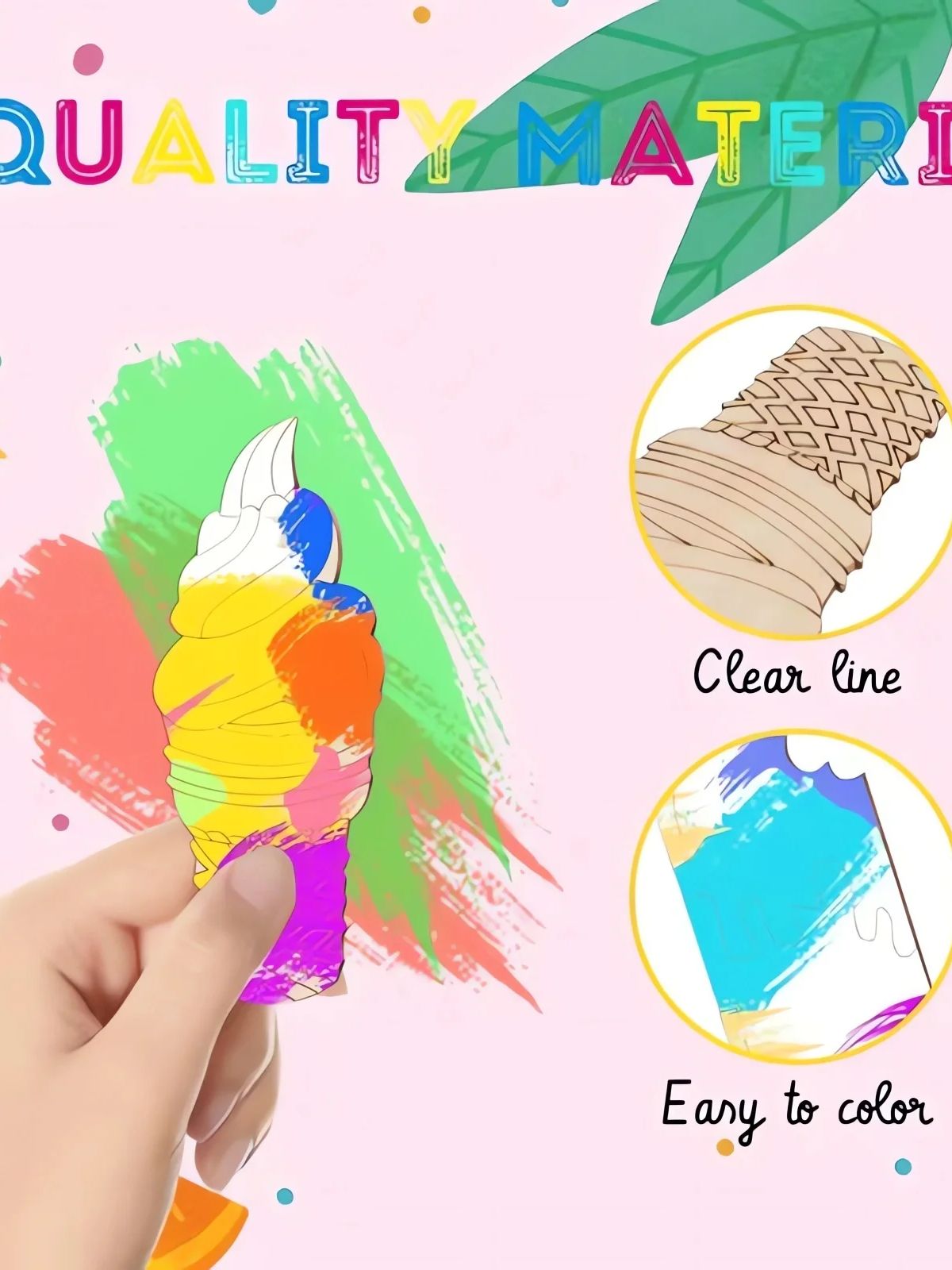 قواطع من خشب الآيس كريم للاستخ - مراجعة Art Craft Birthday Party وسعره