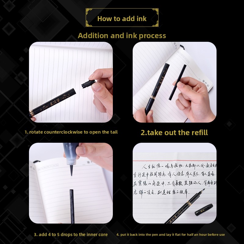 مجموعة من 4 أقلام تخطيطية فنية - مراجعة Calligraphy Pen Set وسعره