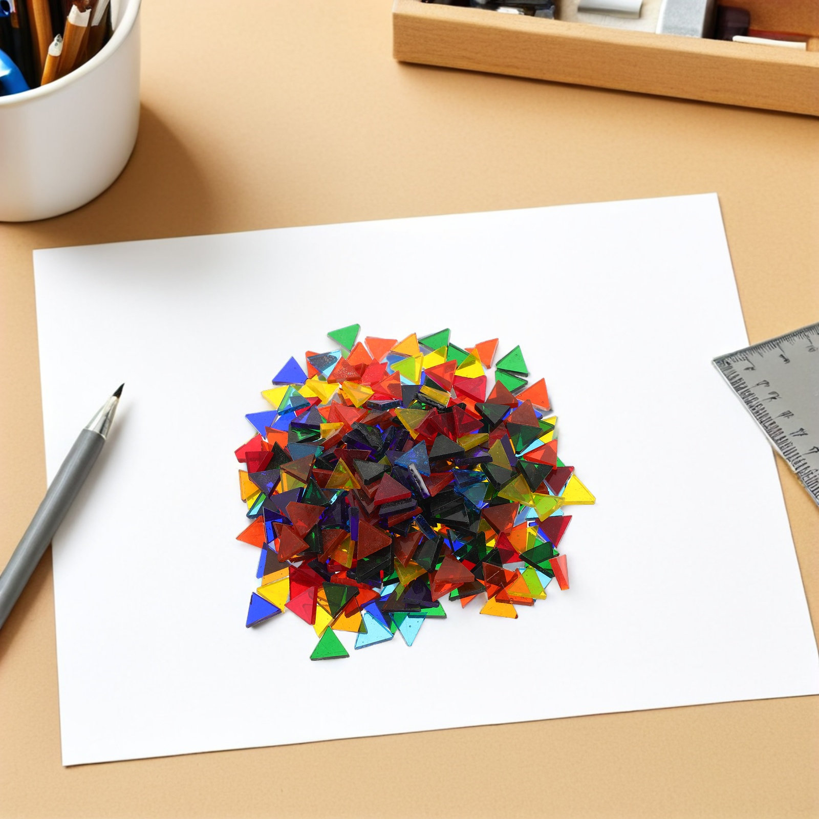 كيس واحد من بلاط الموزاييك الس - مراجعة Art Craft Rainbow وسعره