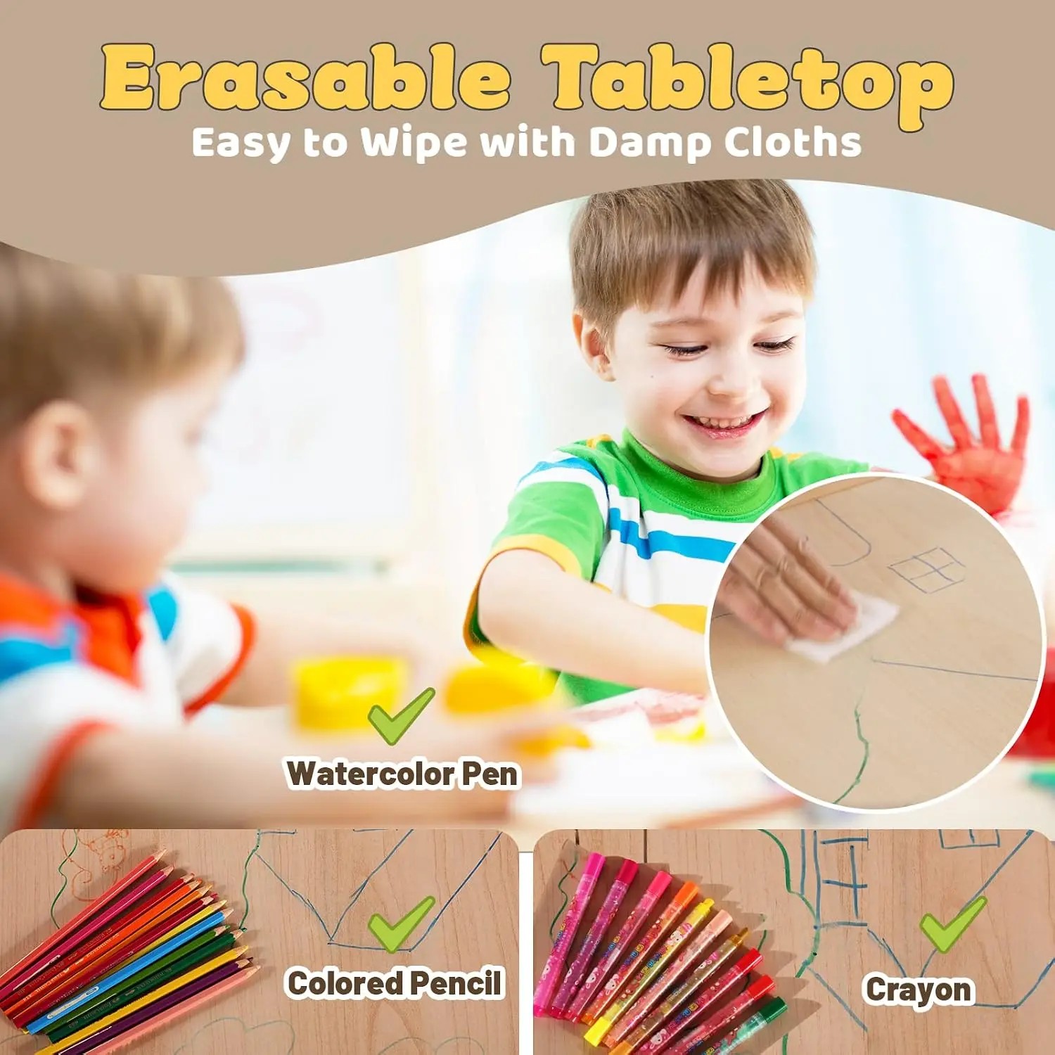 طاولة أطفال مع 4 كراسي للأعمار - مراجعة Art Craft Toddler وسعره