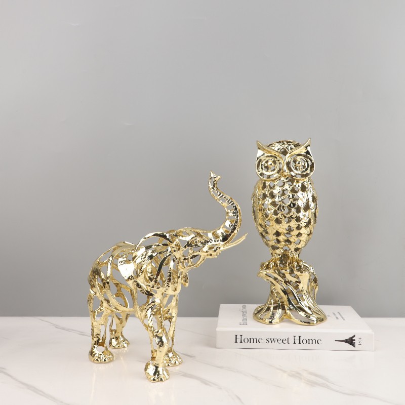 منحوتات حيوانات اصطناعية معدني - مراجعة Art Craft Elephant وسعره