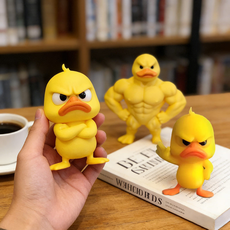 تمثال بطة عضلات/غاضبة - ديكور  - مراجعة Art Craft Duck وسعره