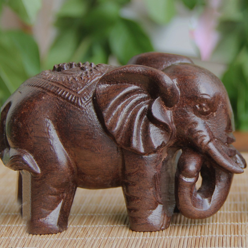 التماثيل الخشبية الفيل الديكور - مراجعة Art Craft Elephant وسعره