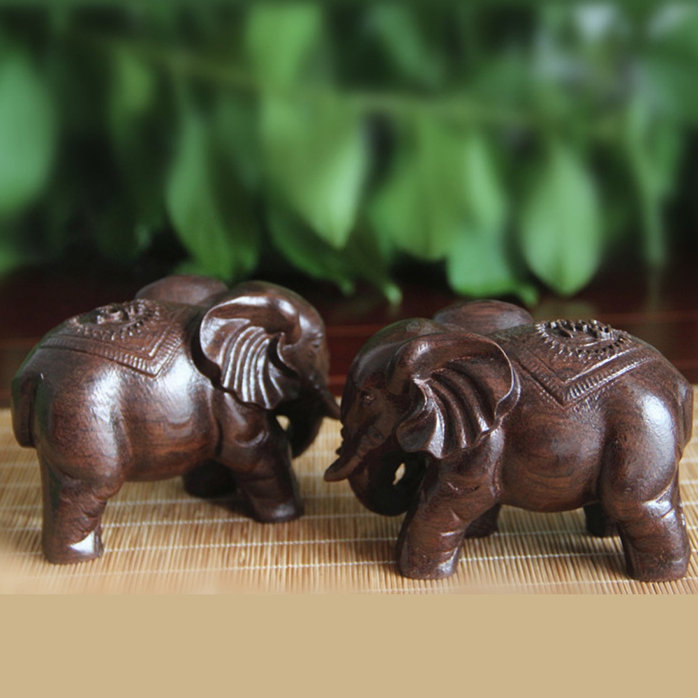 التماثيل الخشبية الفيل الديكور - مراجعة Art Craft Elephant وسعره
