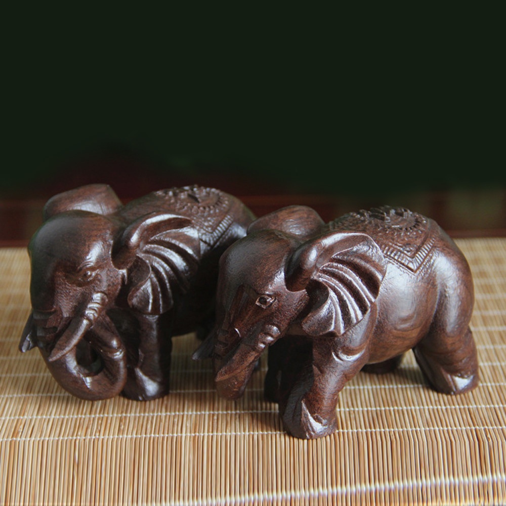 التماثيل الخشبية الفيل الديكور - مراجعة Art Craft Elephant وسعره